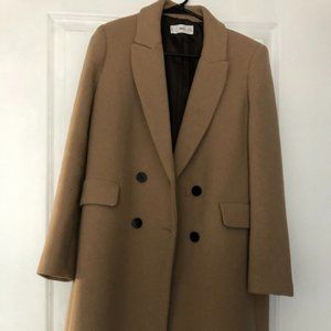 Double breasted wool coat